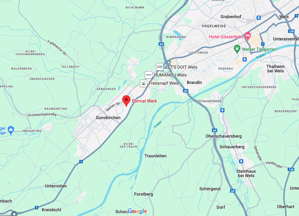 Screenshot Google Map, Formatwerk,